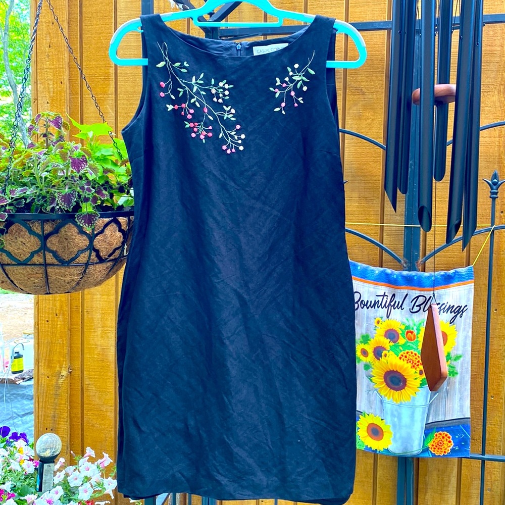 Casual Corner Linen-blend Sheath Dress